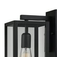thumbnail image 3 of Globe Electric Bowery 1-Light Matte Black Outdoor Indoor Wall Sconce with Clear Glass Shade, 44176, 3 of 3
