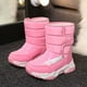 thumbnail image 2 of Botas de nieve para niños, otoño e invierno, zapatos de algodón grueso con forro polar para niños, botas cálidas para niñas de tamaño mediano y grande, 2 of 5