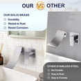 thumbnail image 6 of Wowow Brushed Nickel Single Handle Wall Mounted Bathroom Faucet Rough in Valve Included, 6 of 8