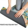 thumbnail image 3 of Pioneer Flower Floral Print Pattern Hot Yoga Mat Towel Non Slip for Hot Yoga - Quick-Drying Yoga Mat Cover with 4 Corner Pockets with Travel Bag - Hot Yoga Towel Non Slip 70"x26", 3 of 6