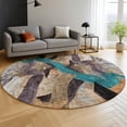 thumbnail image 6 of Addison Rugs Mayfield Premium Machine Washable Transitional Abstract Gray Round Rug, 8' x 8', 6 of 6