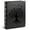 Black, variant on Vintage 3 Ring Binder, 1 Inch O Ring Loose Leaf Organizer | Fits 200 Sheets of 8.5"x 11" Paper, Notebook Cover with Ribbed Spine for School Home Office Supplies, Green Tree