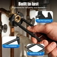 thumbnail image 5 of 2Pcs Multifunctional Sink Wrench, 2026 New Sink Wrench Plumbing Tool, Kitchen Faucet Wrench Tool, Basin Wrench Under Sink Faucet Wrench Tight Spaces Tools for Kitchen and Bathroom, 5 of 9