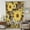 Yellow Brown, variant on Spring Flowers Sheer Curtains 108" Extra Long for Living Room, Farmhouse Botanical Brown Yellow Daisy Light Filtering Privacy Drapes,Breathable Semi Sheer Window Treatment for Floor to Ceiling Window