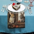 thumbnail image 4 of Nawy Rabbits Beatrix Potter Polyester Cloth Napkin Home Decor Reusable 4 PCS, 4 of 7