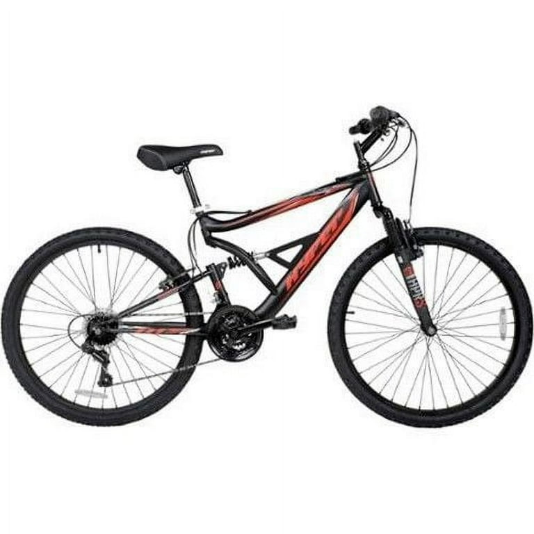 Hyper Bicycles Shocker Mountain Bike 26 Wheels Adult Ages 14 Black Red