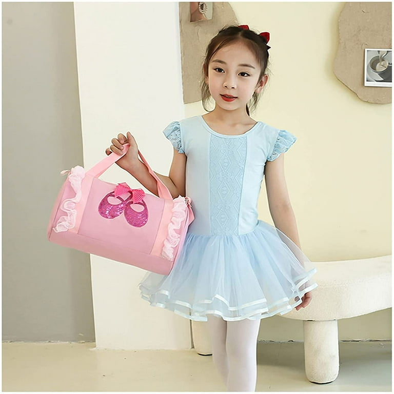 Cute toddler Ballet Bag For Little Girl Ballet Bag Small Duffle Bag Backpack Gym Bag For Girls Pink Shoes 32 19 19cm