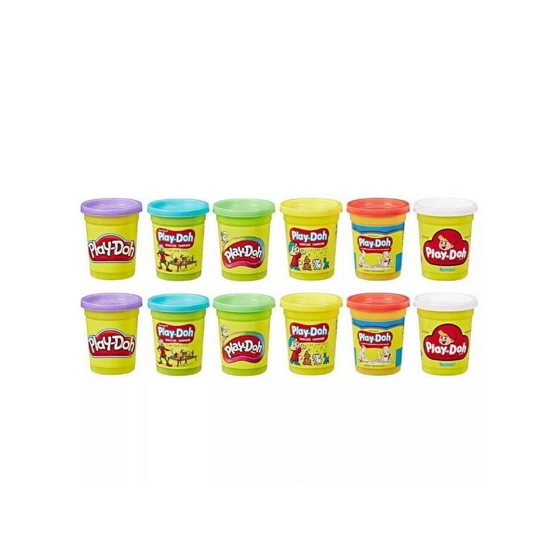 Play-Doh Classic Canister Retro Set with 6 Non-Toxic Colors. No