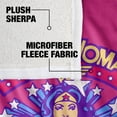 thumbnail image 4 of Wonder Woman Star Crossed Silky Touch Sherpa Back Super Soft Throw Blanket, 4 of 5