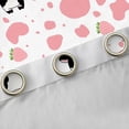 thumbnail image 4 of Homewish Kawaii Milk Cow Blackout Curtains Set of 2 (52x84 Each) for Kids, Fashion Pink Cow Print Window Curtains, Cartoon Strawberry Curtains and Drapes, Curtains and Drapes Bedroom Decor, 4 of 6