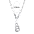 thumbnail image 5 of Joernso Pendant Necklace Letter Korean Style Jewelry Long Lasting Bright Luster Clavicle Chain for Valentines Day, 5 of 8