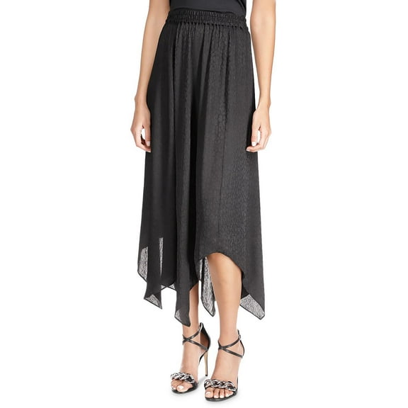 Michael Kors Women's Asymmetrical Maxi Skirt Black Size XX-Large