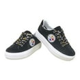 thumbnail image 2 of Women's Cuce Black Pittsburgh Steelers Team Color Crystal Sneakers, 2 of 4
