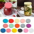 thumbnail image 4 of Wide-Mouth Reusable Plastic Jar Lids 12-Pack - Non-Slip Canning Jar Caps for Mason Jars, Juicing Bottles - Durable 3.54 Inch Airtight French Countryside Design (Tamper-Evident), 4 of 4