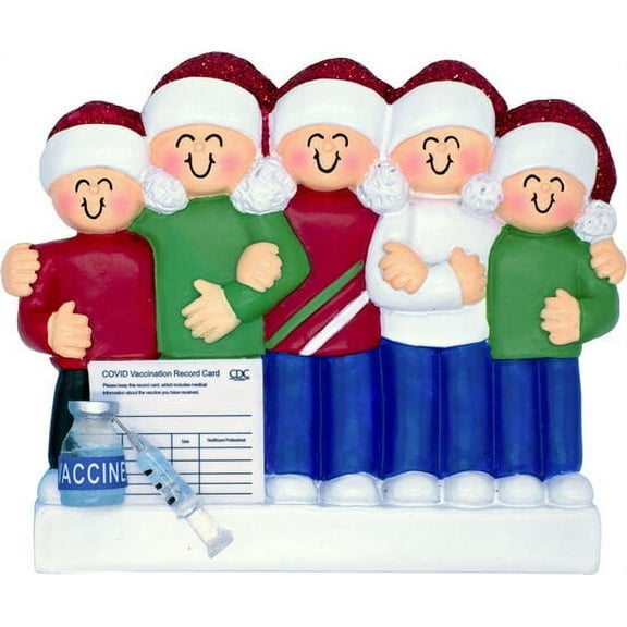 Together Again Family of 5 Personalized Christmas Ornament DO-IT- YOURSELF