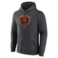 thumbnail image 2 of Men's Charcoal Chicago Bears Primary Team Logo Fitted Pullover Hoodie, 2 of 3