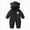 Black, variant on 18-24 Months Toddler Kids Boys Girls Onesies Snowsuits Toddler Winter Clothes Solid Romper Hooded Jumpsuit Warm Outwear Jackets Little Kids Winter Outfits