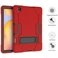 thumbnail image 4 of Dteck for Samsung Galaxy Tab S6 Lite Case 10.4 Inch 2022/2020 with Built-in Kickstand for Kids, Heavy Duty Hybrid Shockproof Case for Galaxy Tab S6 lite (SM-P610/P613/P615/P619),Red + Black, 4 of 7