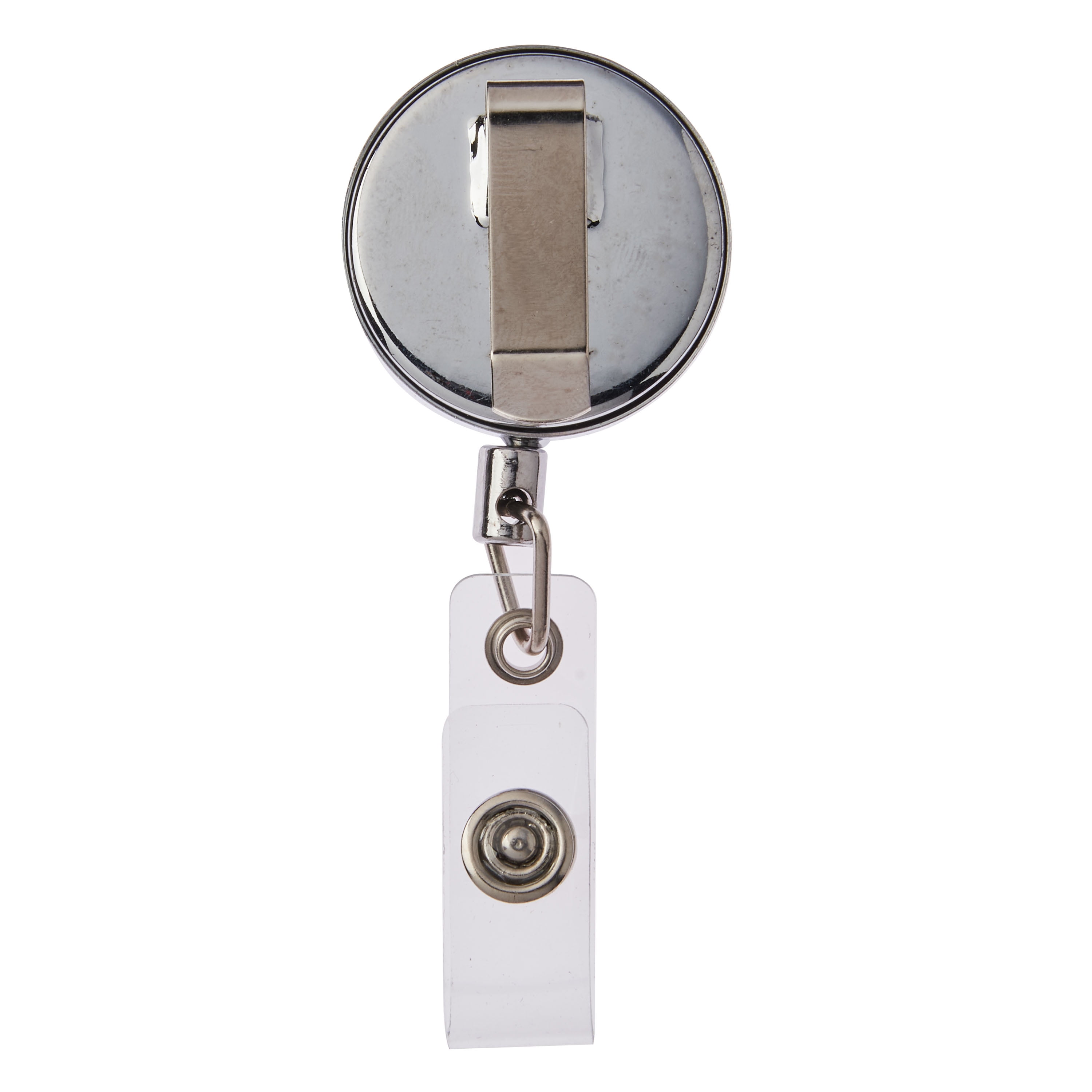 Metal Retractable Badge Reel with Pen Holder Flexible Pull Badge Pen Holder  Portable Elastic Silicone Pencil Holder with Clip and 