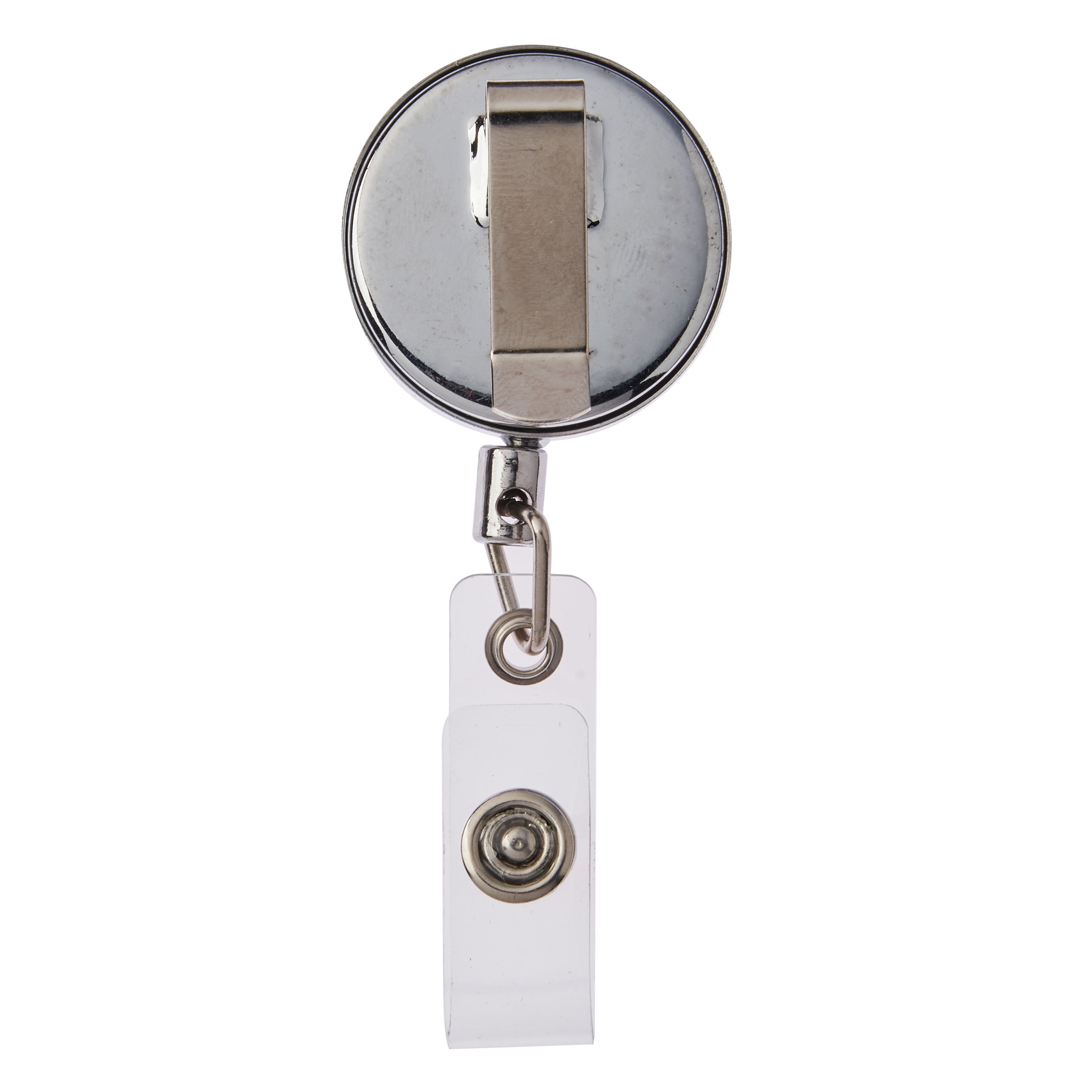 Pen + Gear Metal Retractable Badge Reel Clip for Badge Cards, Silver, 1  Count 