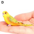 thumbnail image 4 of Gracefulvara White Budgie Simulation Toy - Realistic Static Bird Model for Home Decor, 4 of 8