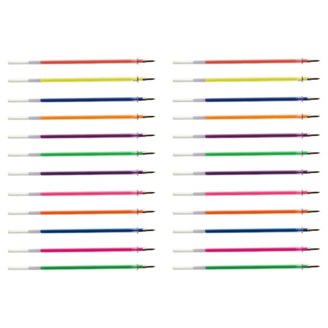 Colored Pen Refill Set, LQIDESHIP Colorful Ink Gel Pens Refill Set, Fine Point Smooth Writing Pens Refill for Work Journaling