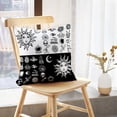 thumbnail image 5 of LALILO Throw Pillow Covers Sun With Woman Human Space Industrial Black Cushion Cover 18" x 18", 2 Pack, 5 of 6