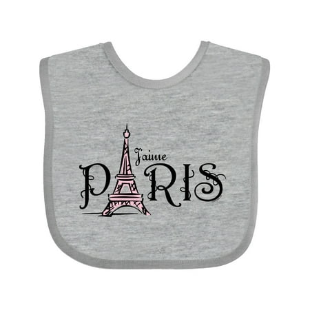 

Inktastic J aime Paris Gift Baby Girl Bib