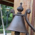 thumbnail image 5 of Campana de puerta de anillo de señal de bienvenida de hierro fundido rústico - Decoración antigua vintage decorativa para interior y exterior Jardín Patio Granja JAMW Sencillez, 5 of 5