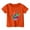 Orange, variant on Toddler Girls Graphic Tshirt Dinosaur Print Short Sleeve Kids Unisex Casual T-Shirt