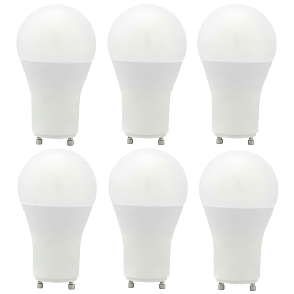 Diodesy- Pack of 6 A19/GU24/LED/14W/930K GU24 LED Light Bulb, 3000K Soft White, 14 Watts (100 Watts Equivalent), A19 Shape, GU24 Twist and Lock Base, Dimmable, 1500 Lumens, Rohs Compliant, UL Listed