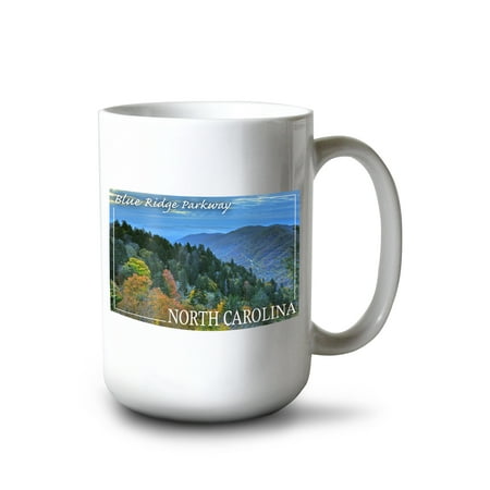 

15 fl oz Ceramic Mug Blue Ridge Parkway North Carolina Great Smoky Mountains Dishwasher & Microwave Safe