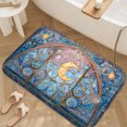 thumbnail image 3 of 1pc Stained Glass Window Absorbent Non-Slip Bathroom Thickened Flannel Rug Decor,Soft,Quick Drying,Suitable For Indoor/outdoor Use,Bathrooms,Bedrooms,Kitchens,Terrace,Laundry Rooms,16"x24", 3 of 9