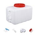 thumbnail image 1 of Juego de contenedores de agua Tanque dispensador de agua Dispensador de bebidas Camping multifuncional 25 litros, 1 of 8