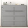 thumbnail image 2 of taoruifang Lit Escamotable Mural Format Grand, avec Armoire Gris, 2 of 11