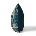 thumbnail image 2 of Mughal Paradise Indoor/Outdoor Pillow with Removable Cover in Indigo 20x20, 2 of 5