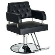 Betisef Adjustable Height Barber Chair for Hair Stylist W/ Hydraulic Pump, 360-Degrees Swivel Hair Chair for Spa Beauty & Salon, Black