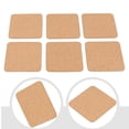 thumbnail image 2 of Round Cork Coasters Suitable To Engrave Heat Protect 9.5 cm Diameter 3 mm Thick 6Pcs Square, 2 of 9