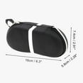 thumbnail image 4 of Estuche para gafas con cremallera Unique Bargains, almacenamiento portátil de gafas 6.3"x2.28"x2.91" negro, 4 of 5