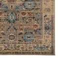 thumbnail image 5 of Linon Home Decor Serape Area Rug Collection, Beige and Turqouise, 5' x 7.6', 5 of 6