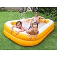 thumbnail image 3 of Intex 90in x 58in x 18in Outdoor Inflatable Family Swim Center, Orange (2 Pack), 3 of 6