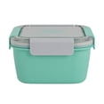 thumbnail image 3 of Salad Lunch Container To Go,1pcs Double Layered Salad Bowl for lunch,Leakproof Plastic Lunch Container,Salad Dressings Container for Salad Toppings,Snacks,Fruit,6x6x3.38 inch, 3 of 6