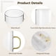 thumbnail image 4 of 4 Tazas de Café de Vidrio Timcorr Taza de Café Transparente de 17 oz, 4 of 7