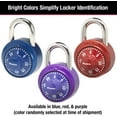 thumbnail image 4 of Candado de combinación Storage Lock, 1 paquete, AZUL Rojo Verde, 4 of 5