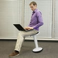thumbnail image 4 of Costway Wobble Chair Height Adjustable Active Learning Stool Sitting Home Office White, 4 of 10