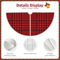 thumbnail image 3 of Sikiie Red Black Houndstooth Nativity Christmas Tree Skirt, Jesus Christian Winter Holiday Tree Mat Decoration(30-48IN), 3 of 6