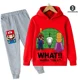 thumbnail image 1 of Super Mario Bros. Sudadera con capucha de manga larga para niños y niñas, Chaqueta de traje de pantalones largos, Jersey informal para niños, 1 of 1