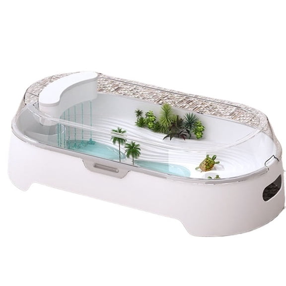 Turtle tank household with sun drying table filter panoramic transparency