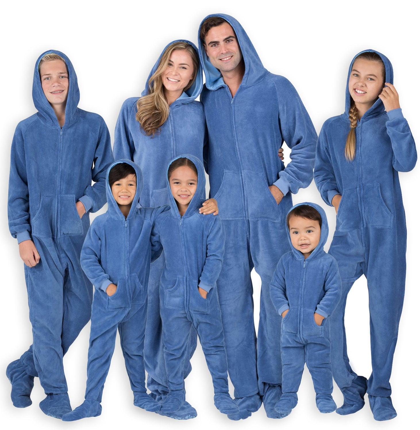 Footed Pajamas Unisex Men Girls Family Matching Hoodie Onesies One Piece Boys Women Pjs and Pets Sweaters
