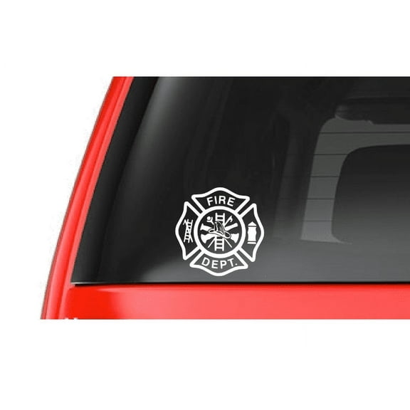 Fire Deparment Logo (T15) Firefighter Vinyl Decal Sticker Car Window